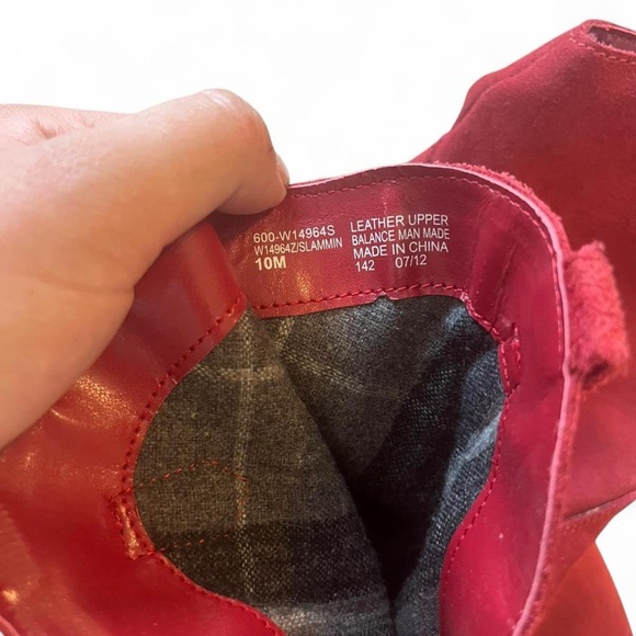 Red western Suede Ankle Boots - Picture 4 of 7